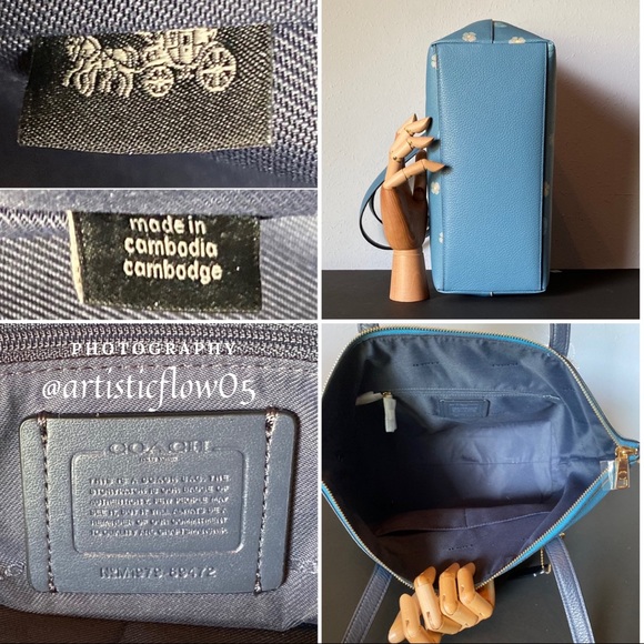 NEW! Coach Taylor Pansy Tote & Selena Gomez Charm! - Picture 8 of 16